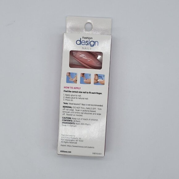 5/$25 NWT Kiss Fashion Design Fake Nails Ready-to-Wear Extra Long Simplest Tune - Picture 2 of 2
